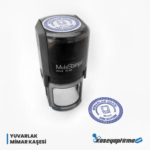 Mimar Kaşesi - Yuvarlak Ø40mm Baskı Ölçüsü