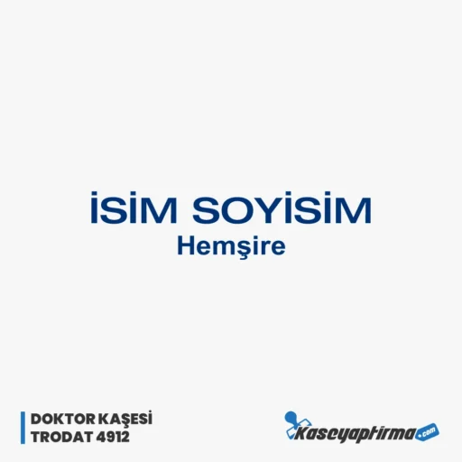 Hemşire Cep Kaşesi Örneği