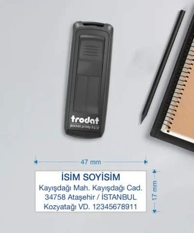 Şahıs Şirketi Cep Kaşesi - Trodat Pocket Printy 9512 | Kaşe Yaptırma